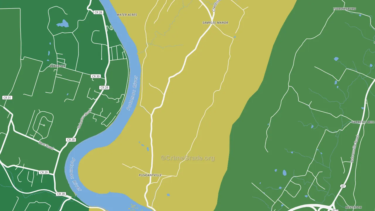Dargan, MD Map of Robbery Rates