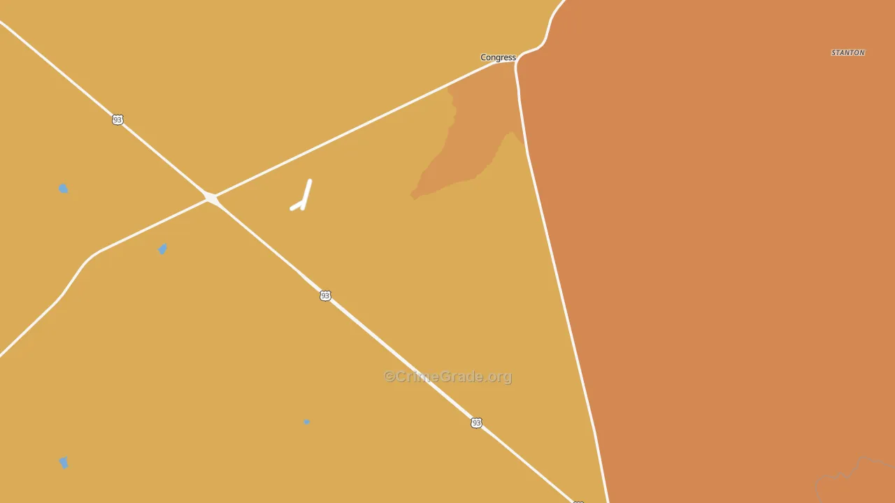Date, AZ Map of Robbery Rates