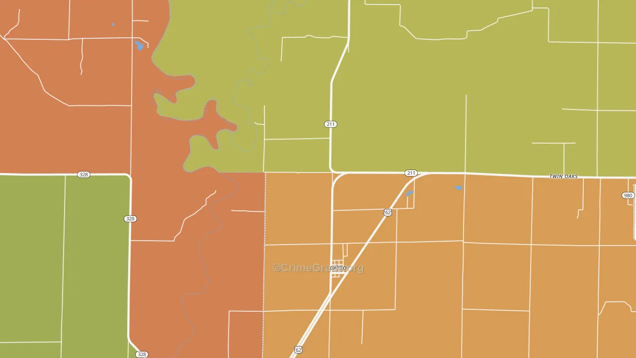 Datto, AR Map of Robbery Rates