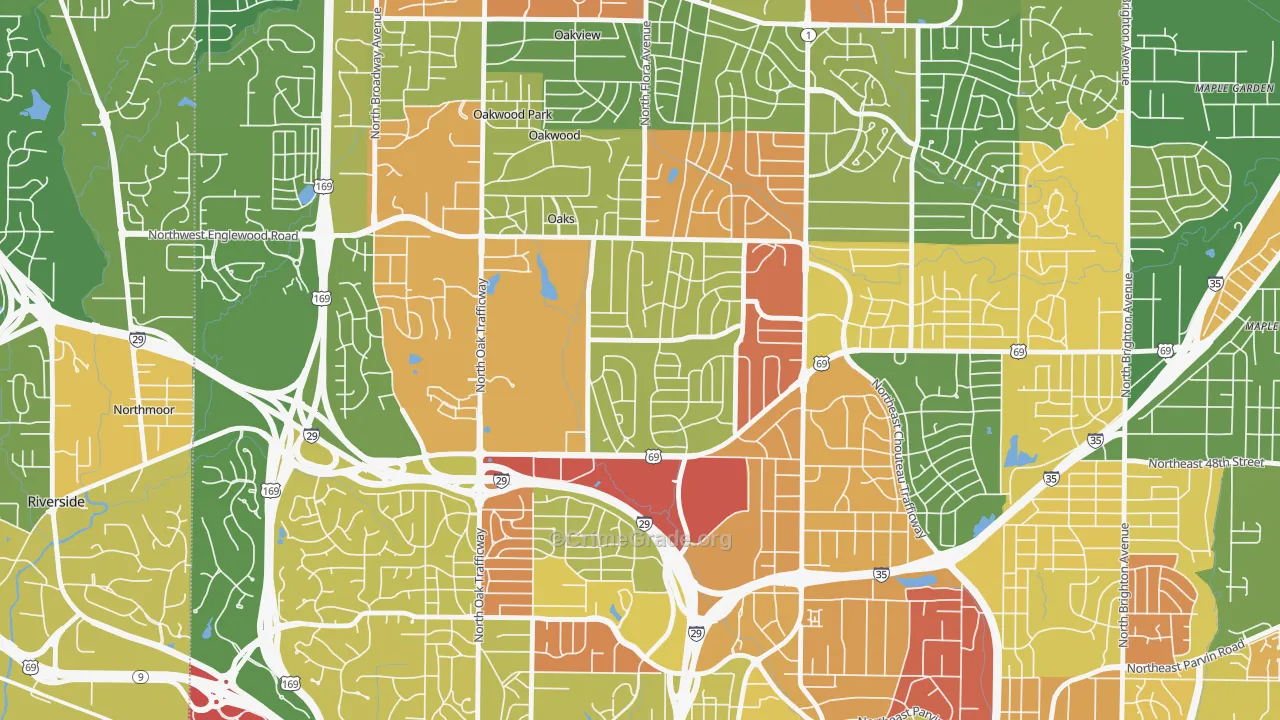 Davidson, Kansas City, MO Map of Robbery Rates