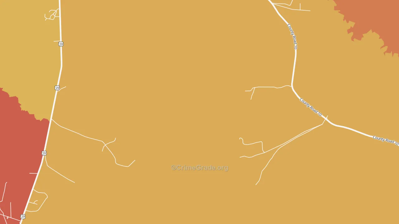 Davisville, AL Map of Robbery Rates
