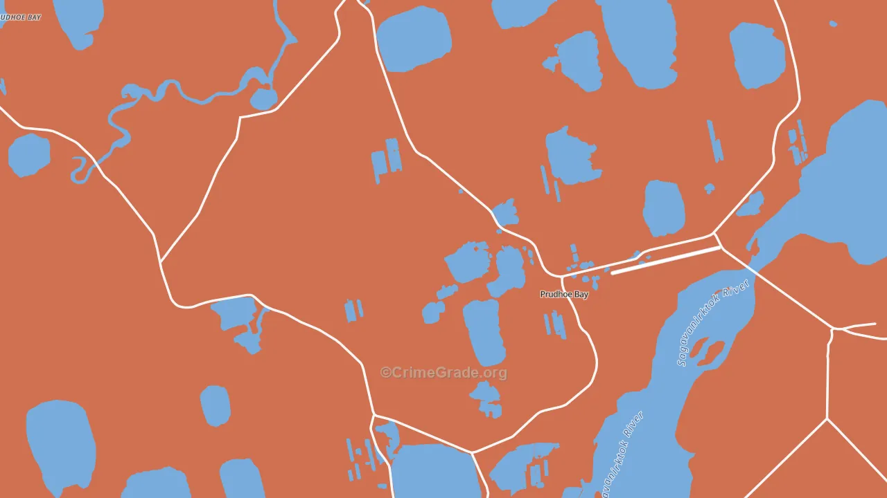 Deadhorse, AK Map of Robbery Rates