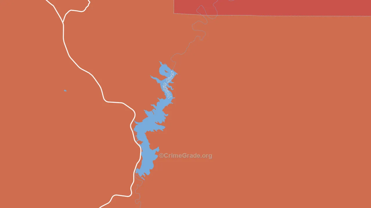 Decker, MT Map of Robbery Rates