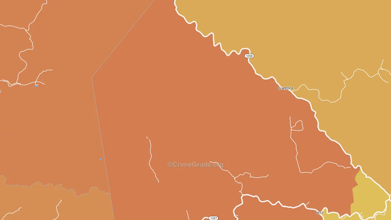 Decoy, KY Map of Robbery Rates