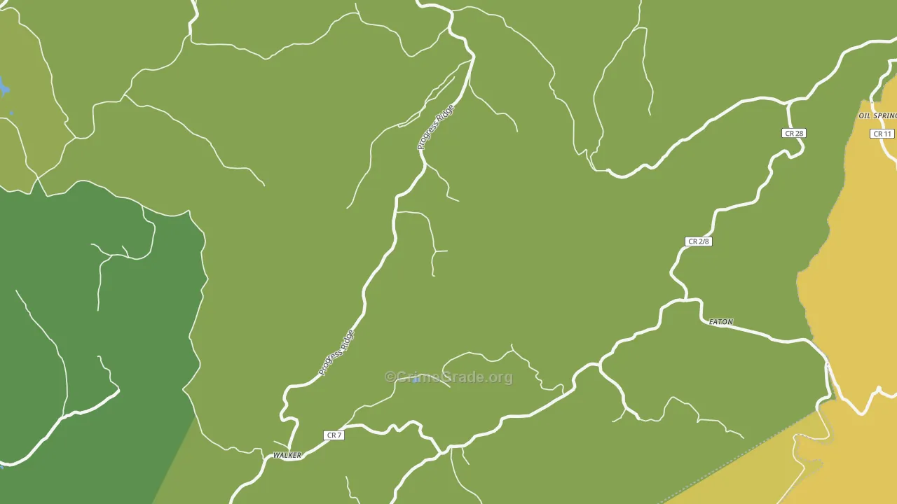 Deerwalk, WV Map of Robbery Rates