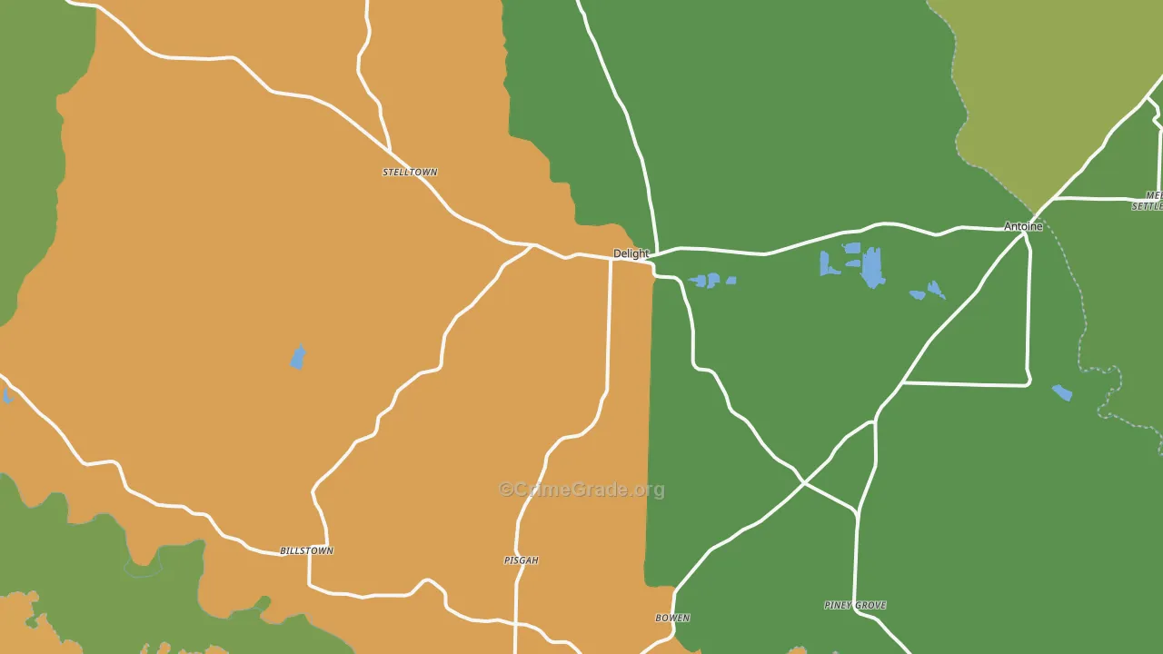 Delight, AR Map of Robbery Rates