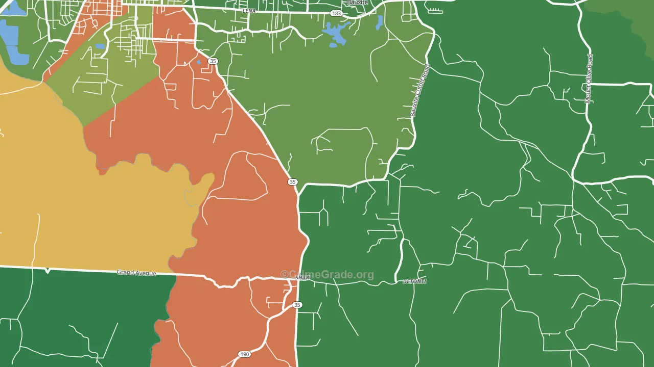Detonti, AR Map of Robbery Rates
