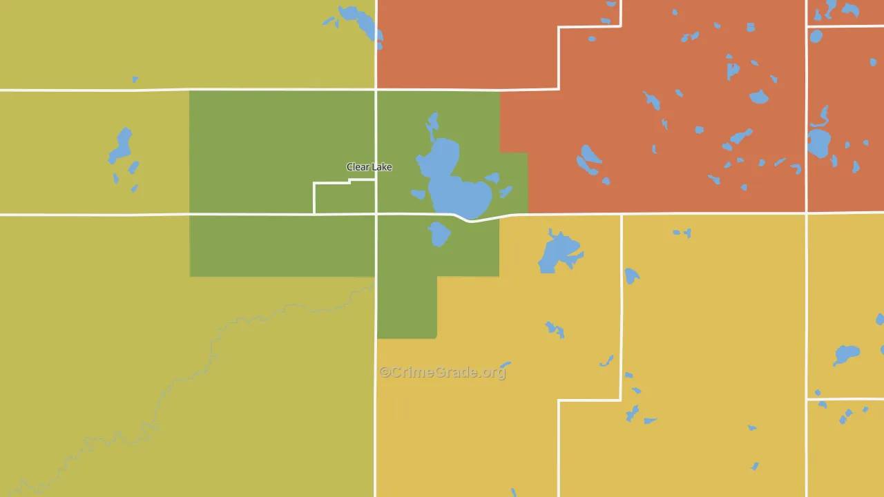 Deuel County, SD Map of Robbery Rates