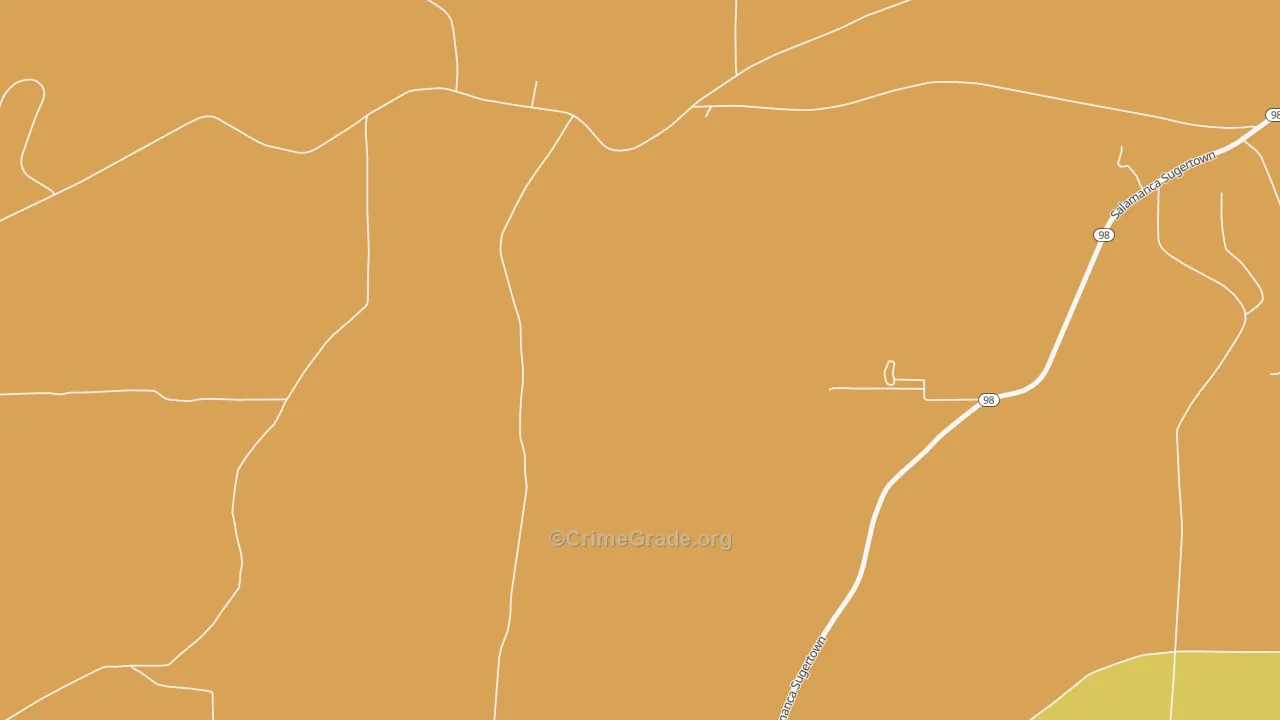 Devereaux, NY Map of Robbery Rates