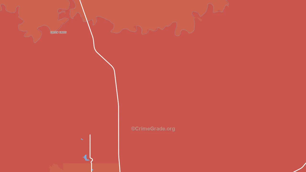 Dewey County, SD Map of Robbery Rates