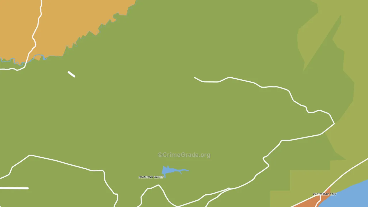Diamond Ridge, AK Map of Robbery Rates