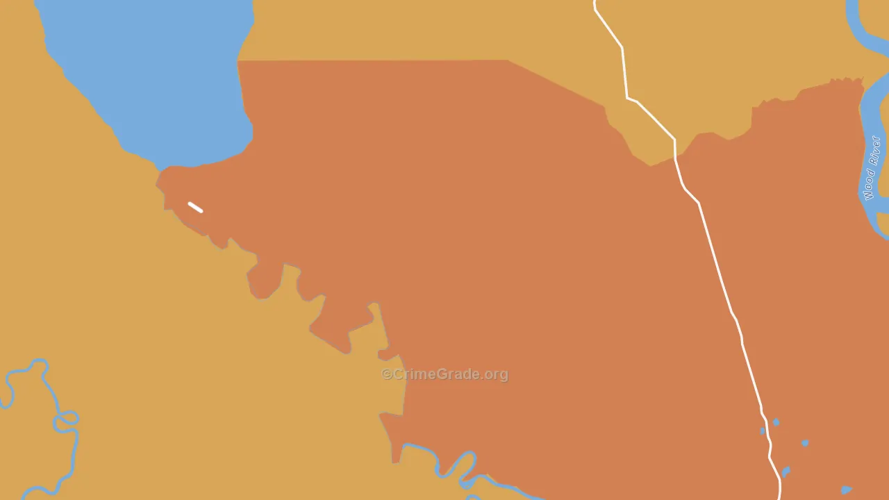 Dillingham Census Area, AK Map of Robbery Rates
