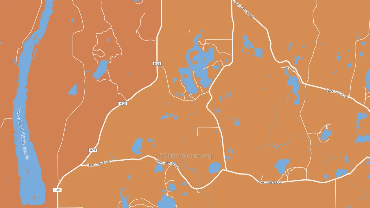 Dixon, MI Map of Robbery Rates