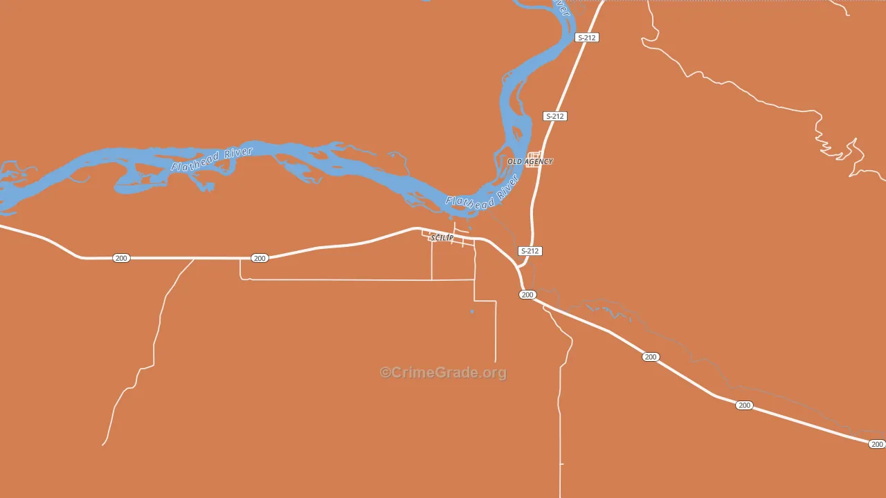Dixon, MT Map of Robbery Rates