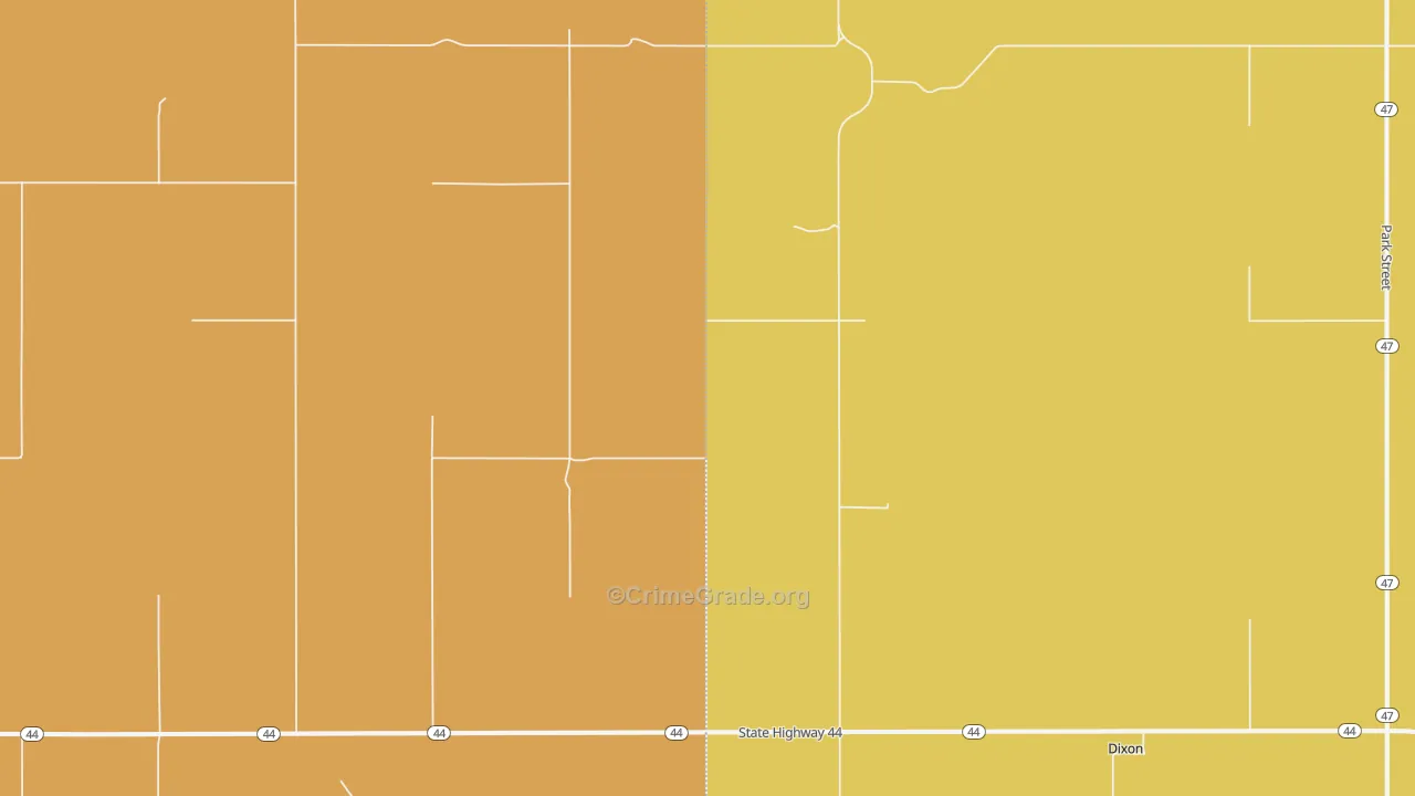 Dixon, SD Map of Robbery Rates