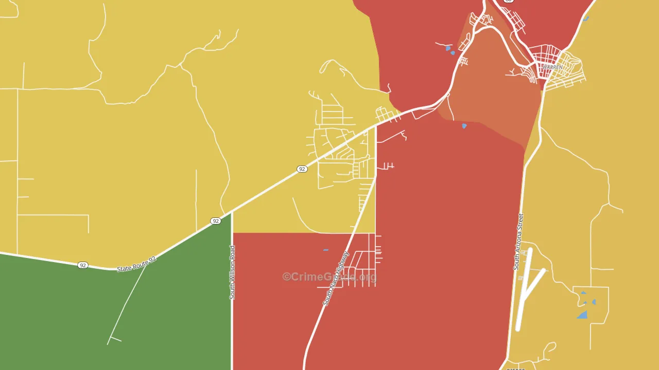 Don Luis, AZ Map of Robbery Rates