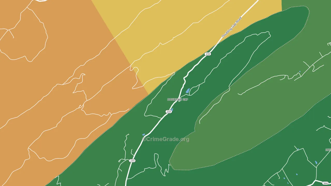 Doubling Gap, PA Map of Robbery Rates