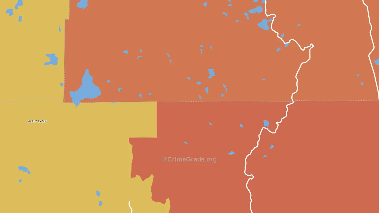 Drakesbad, CA Map of Robbery Rates