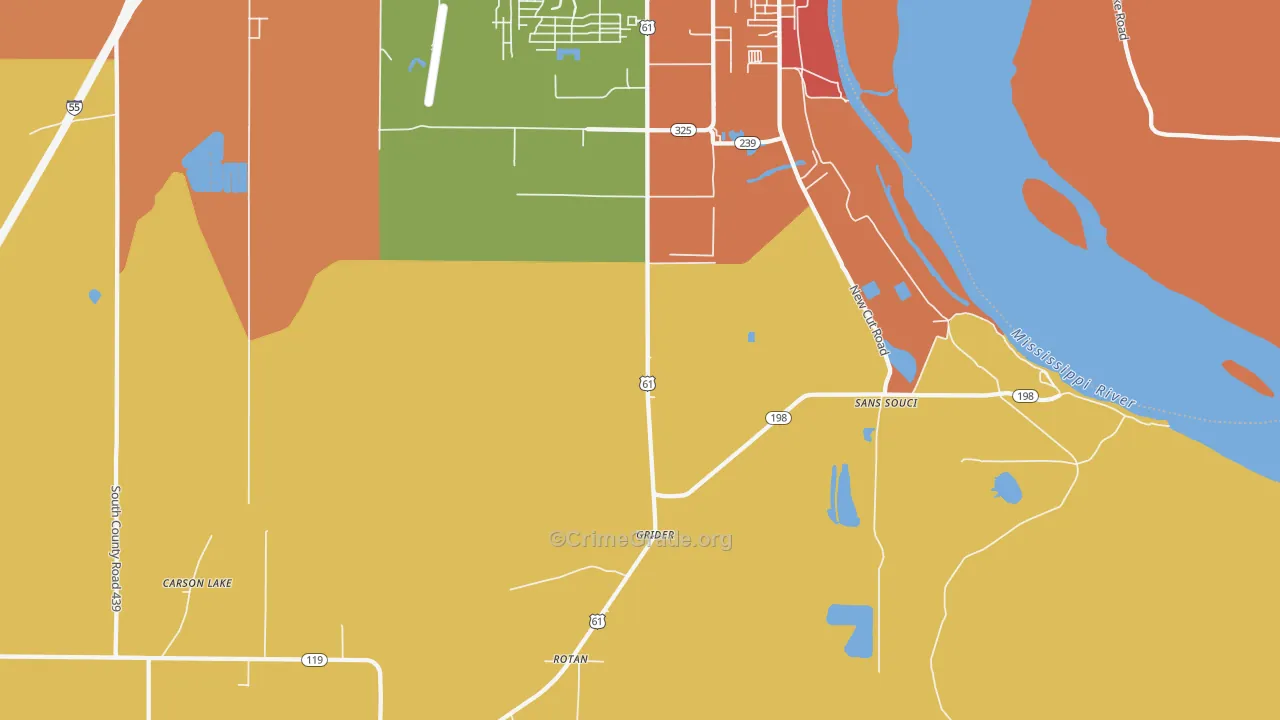 Driver, AR Map of Robbery Rates