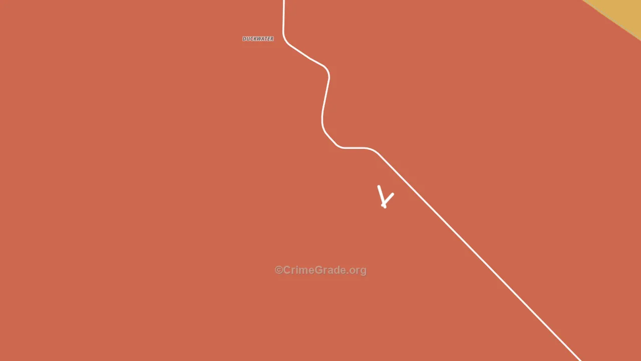 Duckwater, NV Map of Robbery Rates