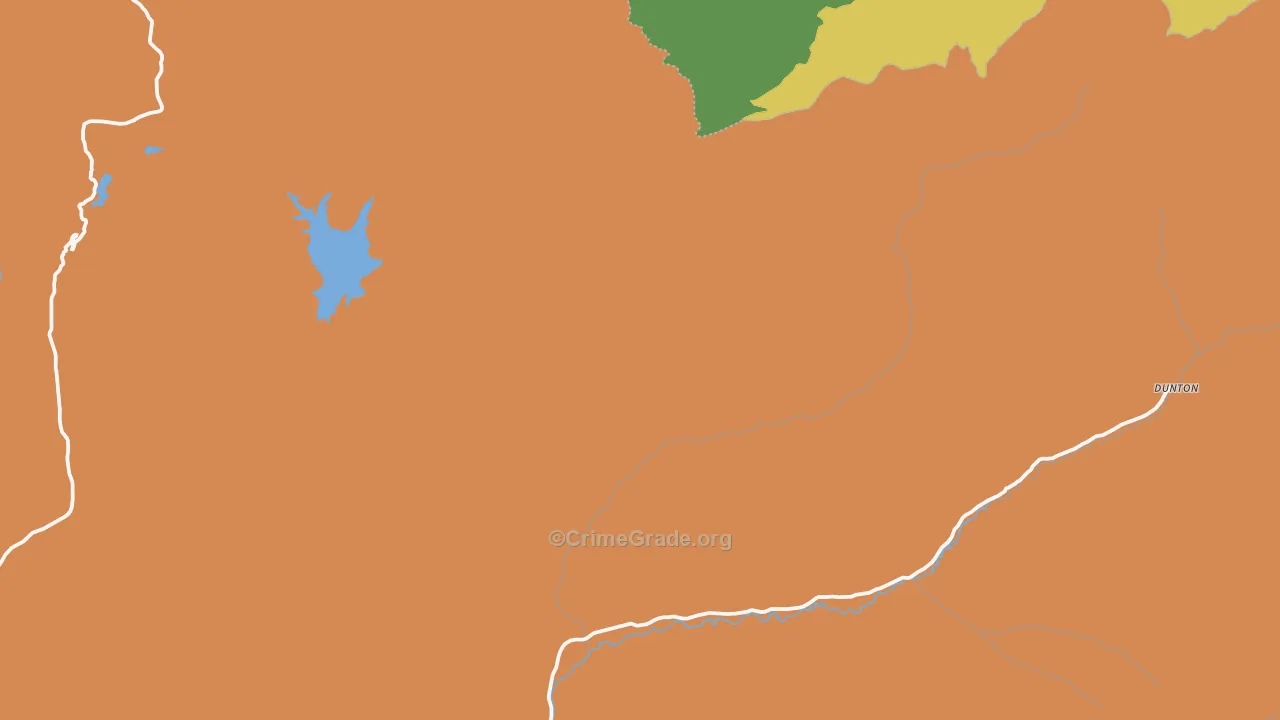 Dunton, CO Map of Robbery Rates