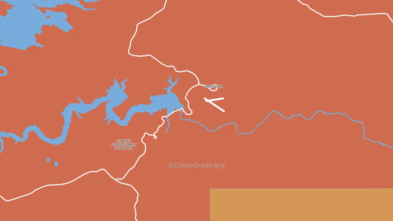Dutch John, UT Map of Robbery Rates
