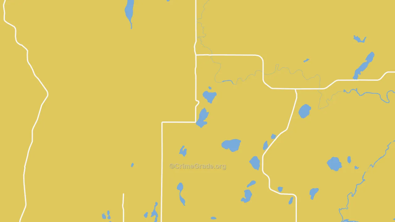 Duxbury, MN Map of Robbery Rates