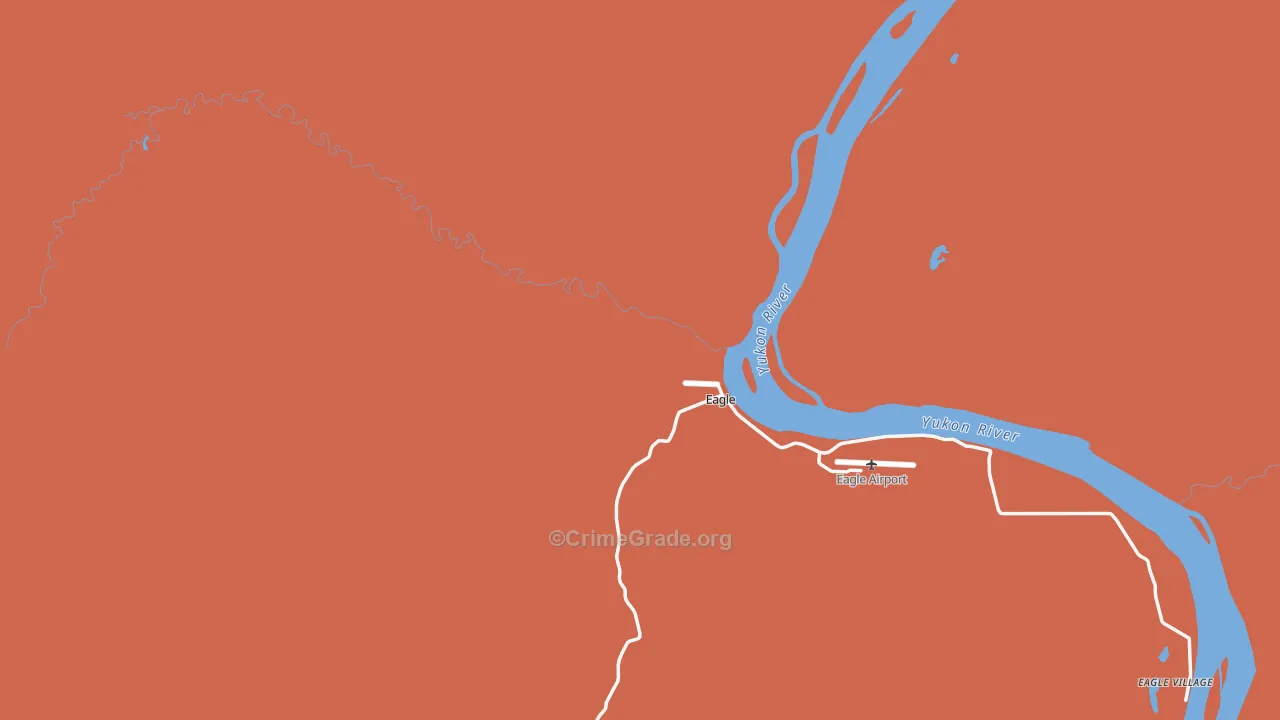 Eagle, AK Map of Robbery Rates