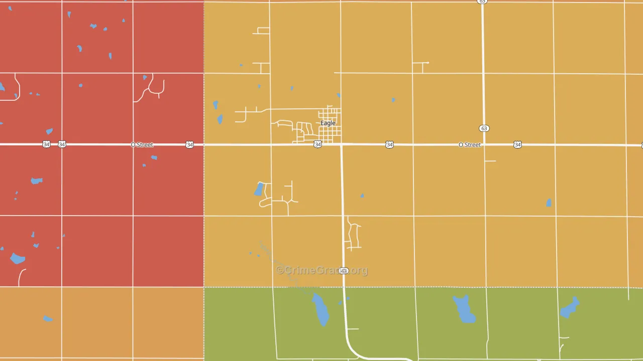 Eagle, NE Map of Robbery Rates