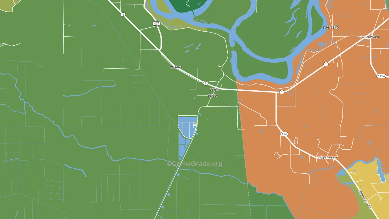 Echo, LA Map of Robbery Rates