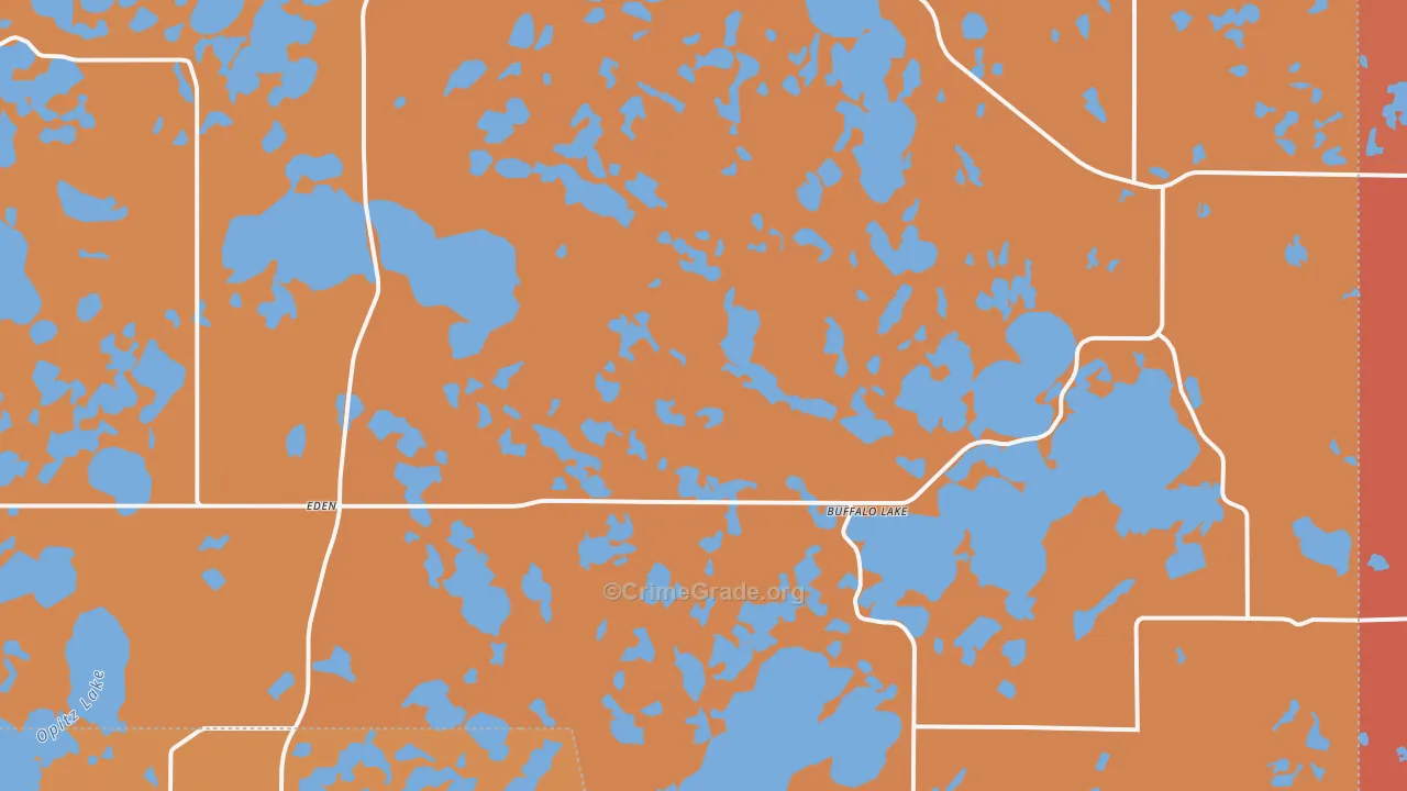 Eden, SD Map of Robbery Rates