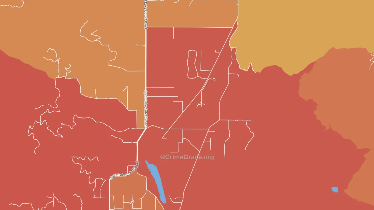 Edgemere, ID Map of Robbery Rates