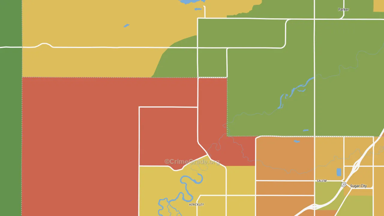 Edmonds, ID Map of Robbery Rates