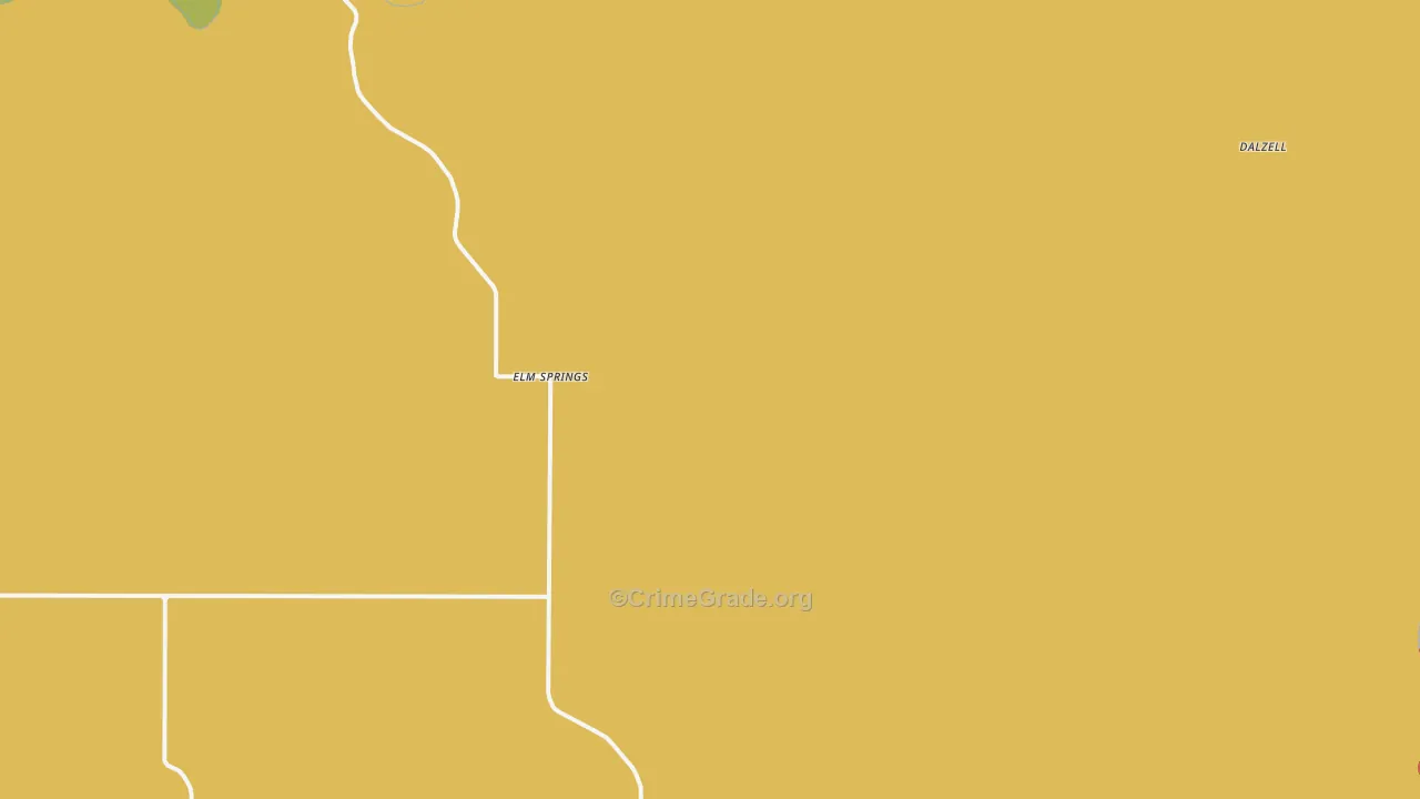 Elm Springs, SD Map of Robbery Rates