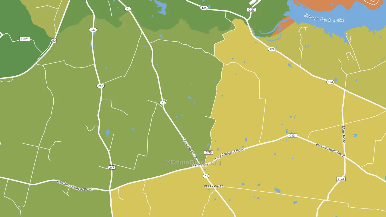 Elmville, OH Map of Robbery Rates