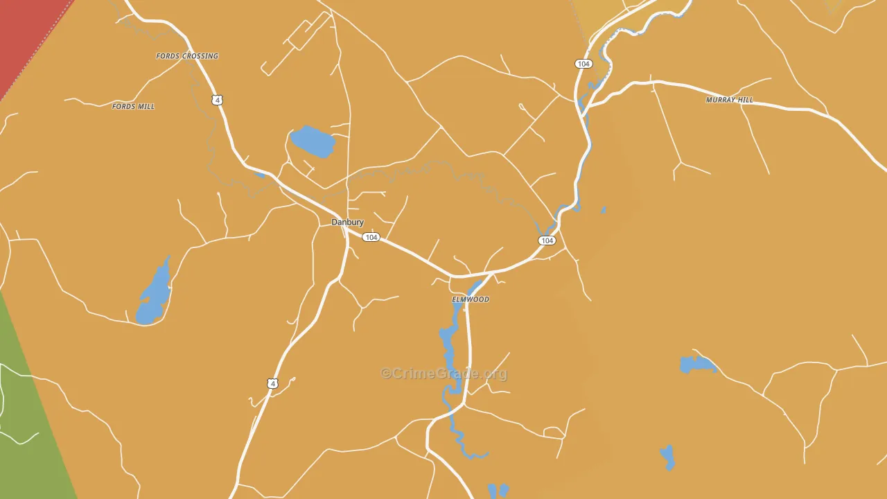 Elmwood, NH Map of Robbery Rates