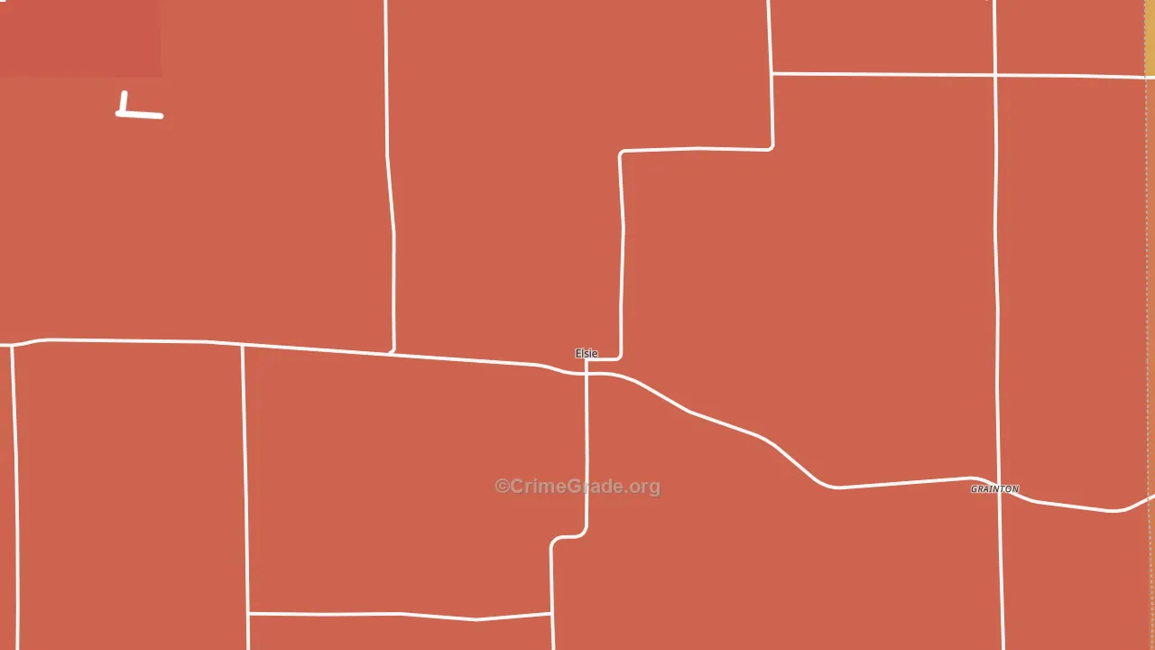 Elsie, NE Map of Robbery Rates
