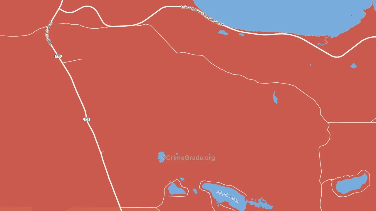 Emerson, MI Map of Robbery Rates