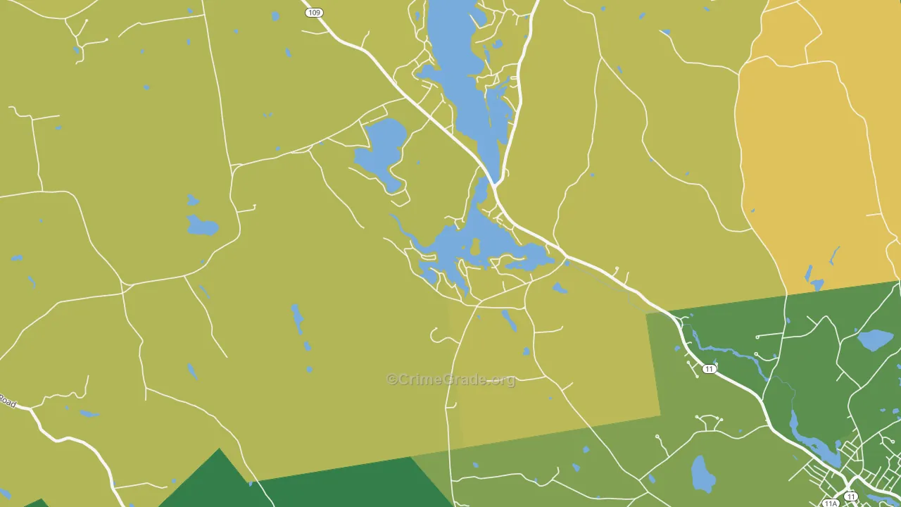 Emery Mills, ME Map of Robbery Rates