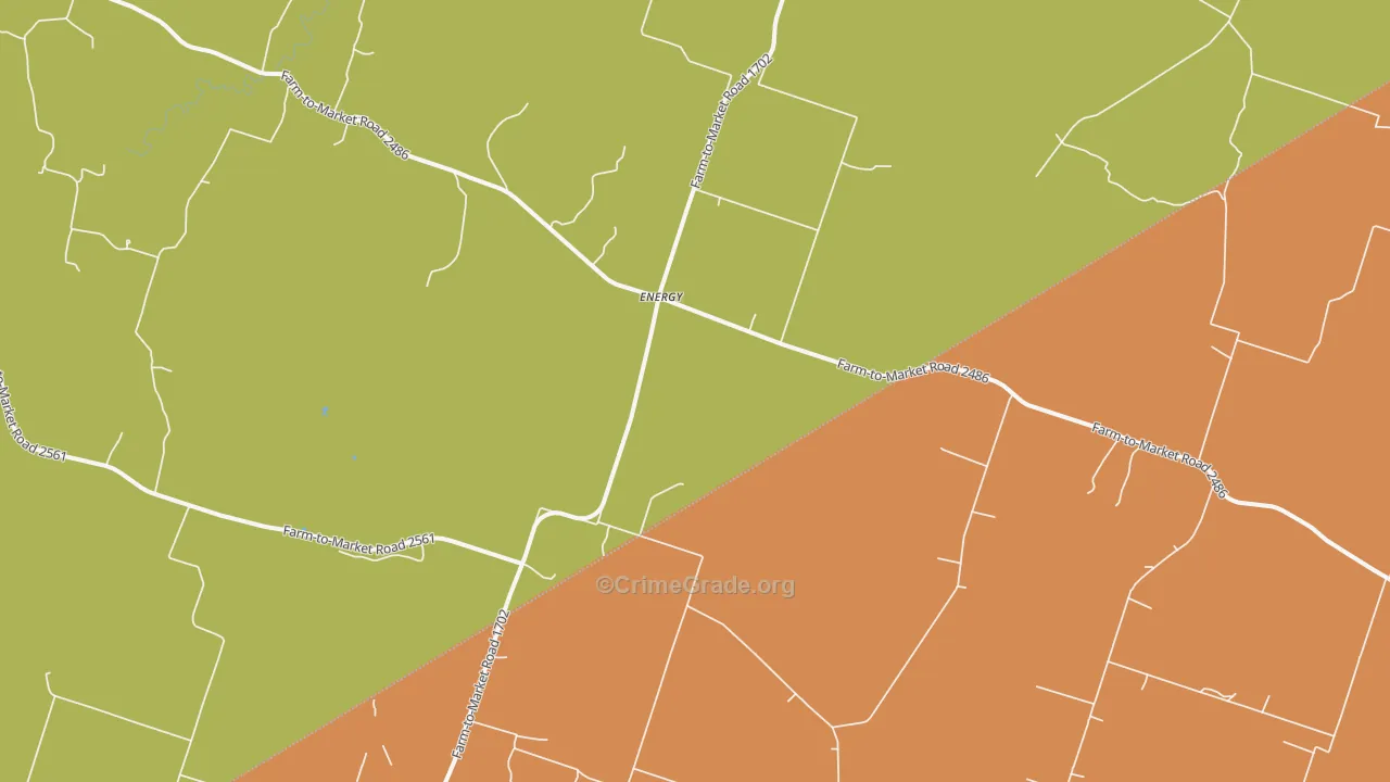 Energy, TX Map of Robbery Rates