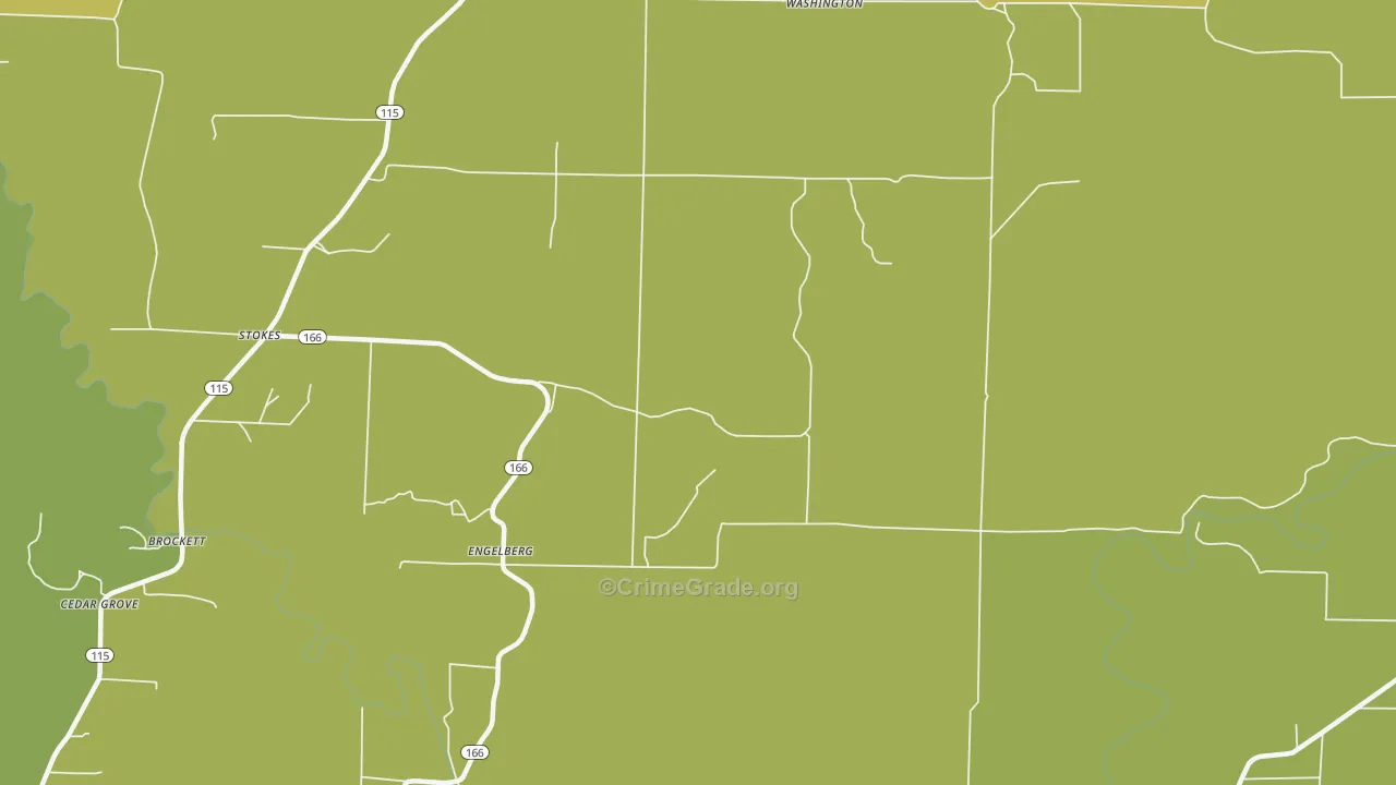 Engelberg, AR Map of Robbery Rates