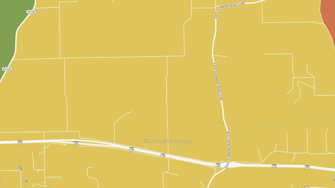 Engle, TX Map of Robbery Rates