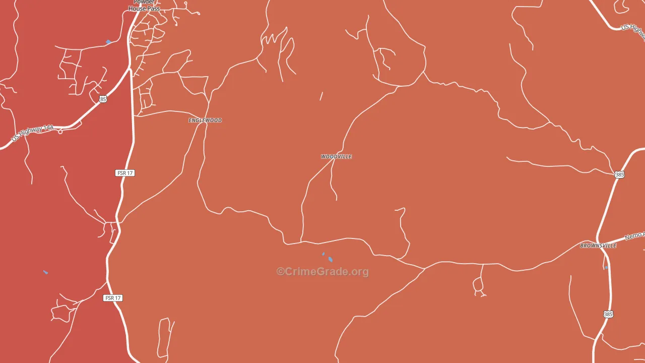 Englewood, SD Map of Robbery Rates