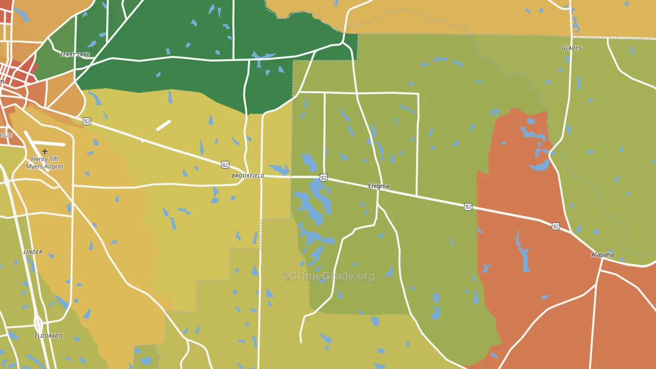 Enigma, GA Map of Robbery Rates