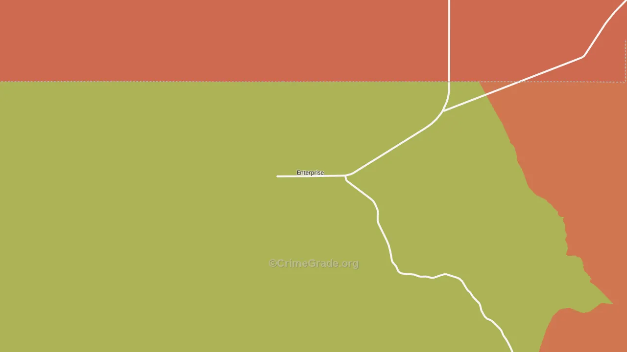 Enterprise, UT Map of Robbery Rates