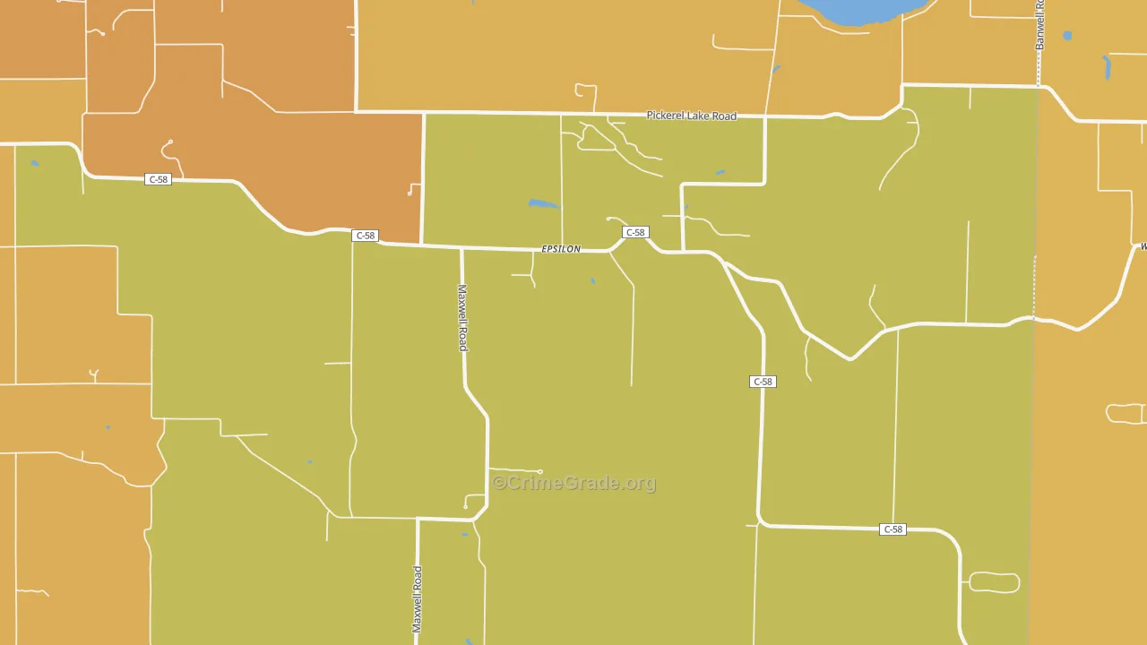 Epsilon, MI Map of Robbery Rates