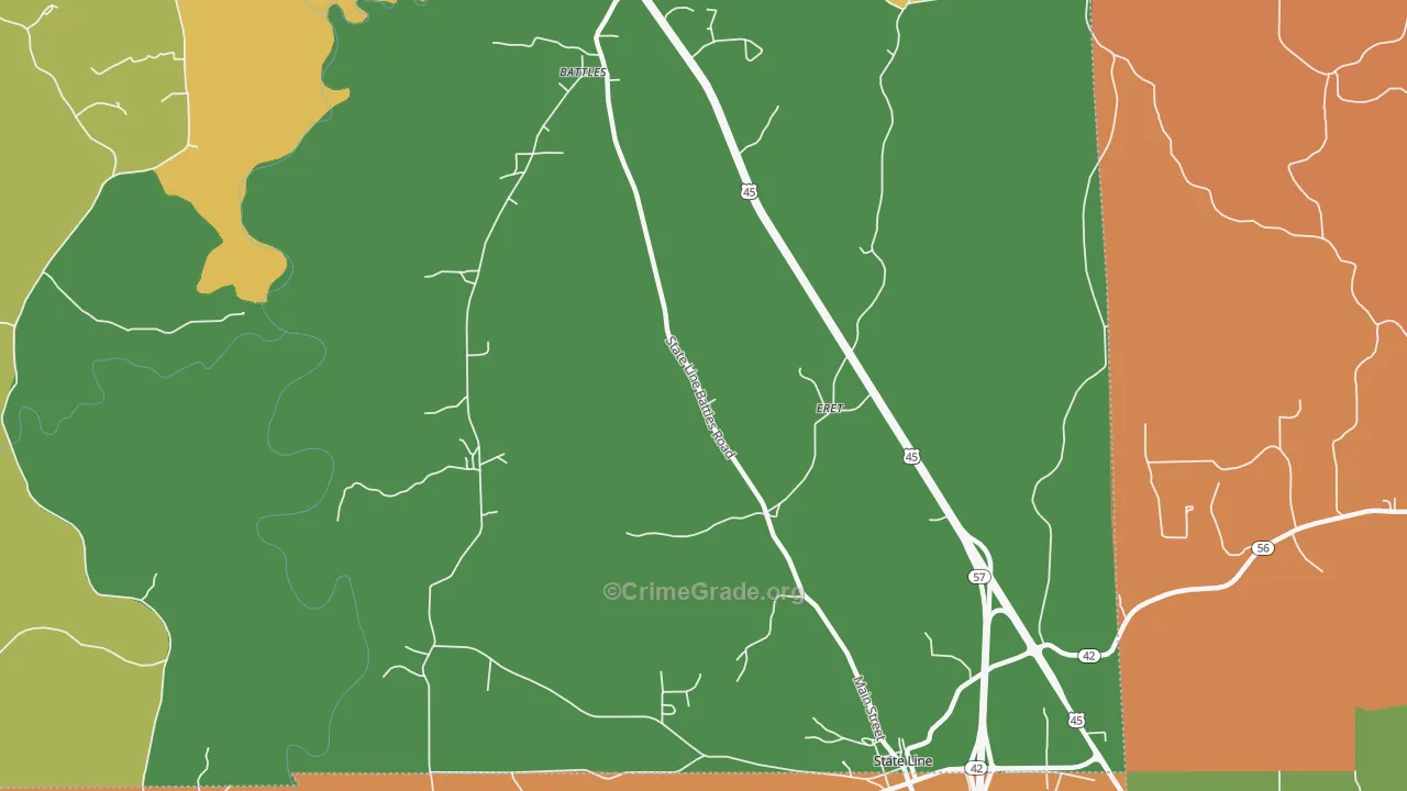 Eret, MS Map of Robbery Rates