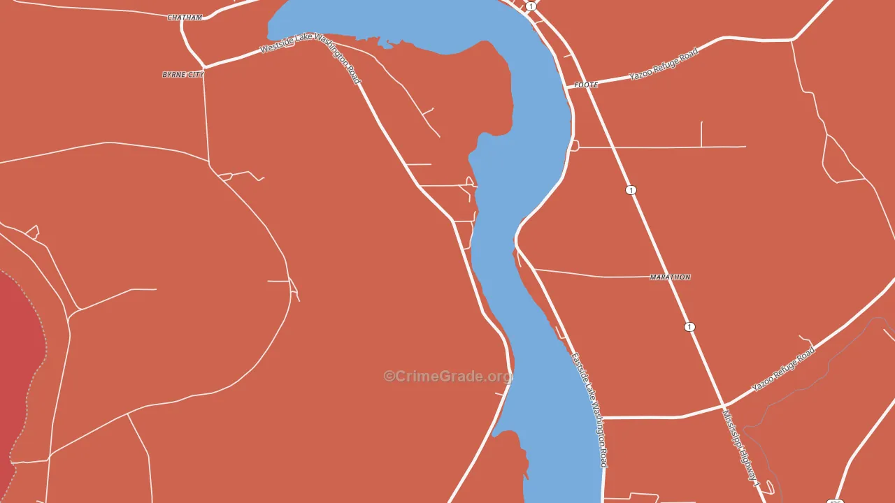 Erwin, MS Map of Robbery Rates