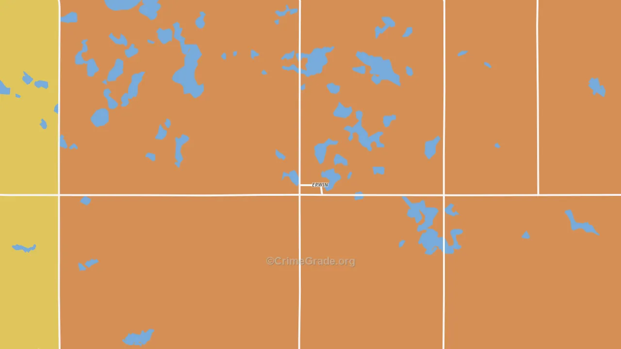 Erwin, SD Map of Robbery Rates