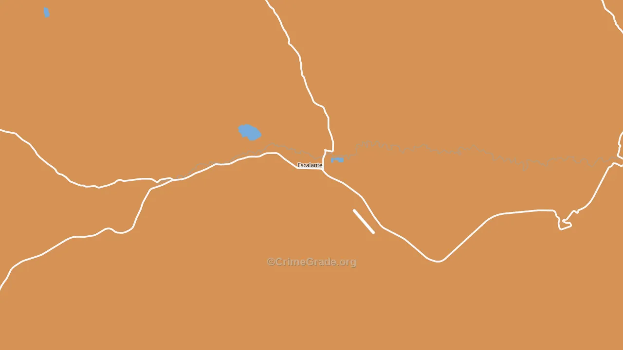 Escalante, UT Map of Robbery Rates